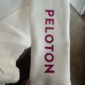 Peloton Cream Sweatshirt with Label